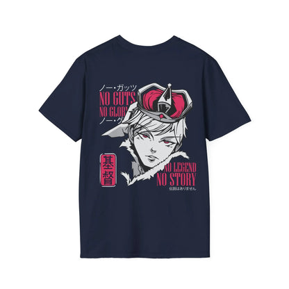No Guts no Glory no Legend no Story - Anime World - Unisex T-Shirt - Back Print - STREET STYLE