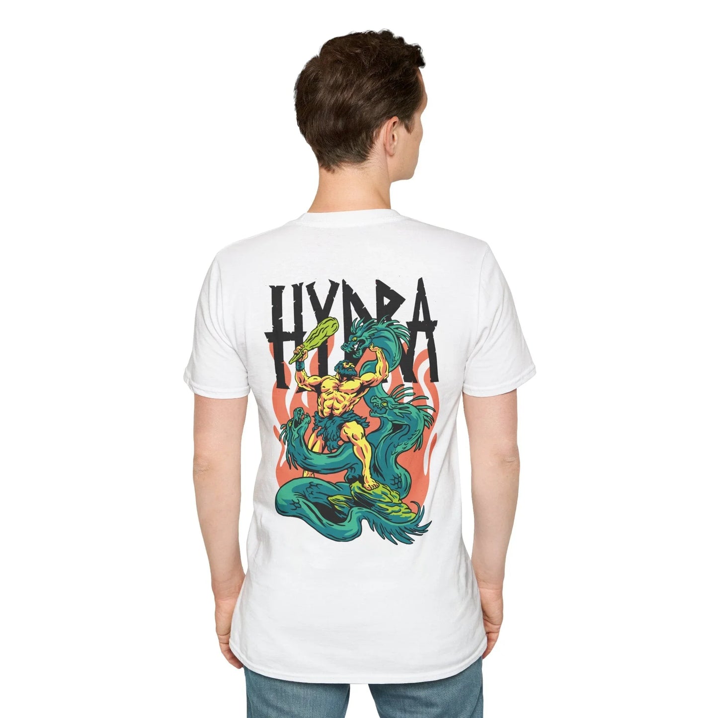 Hydra - Greek Mythology - Unisex T-Shirt - Back Print - STREET STYLE