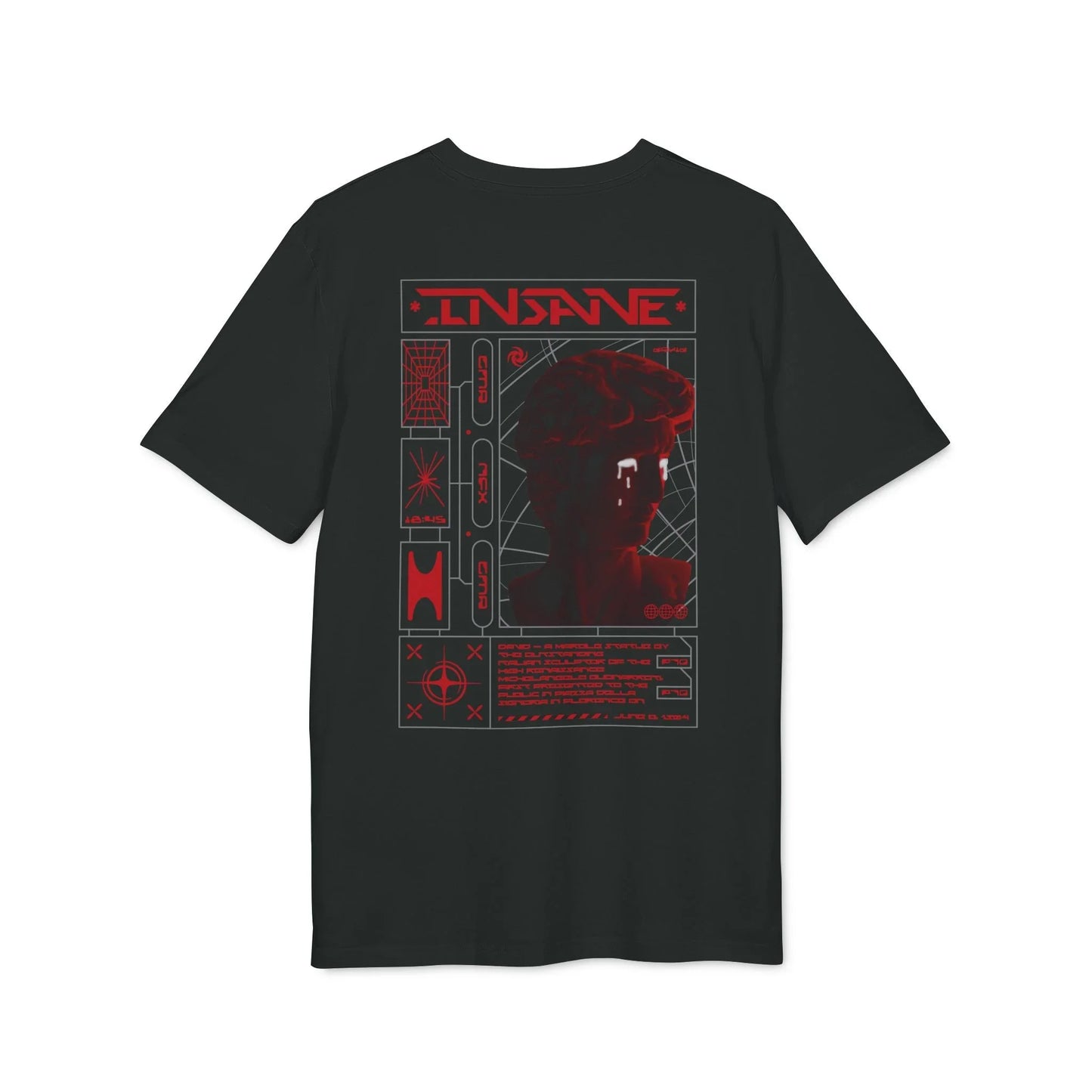 Insane David - Gods Way - Premium Bio Unisex T-Shirt - Back Print - STREET STYLE