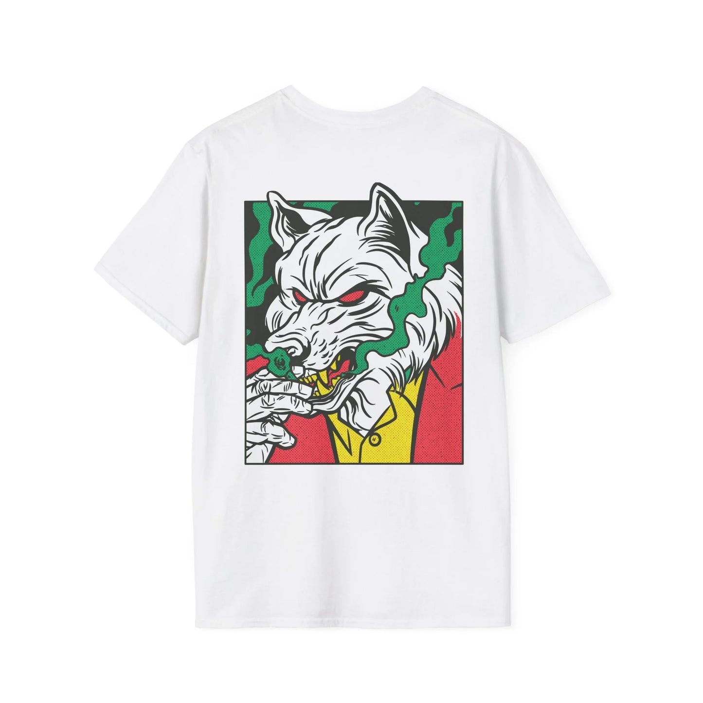 Wolf - Comic Mafia - Unisex T-Shirt - Back Print - STREET STYLE