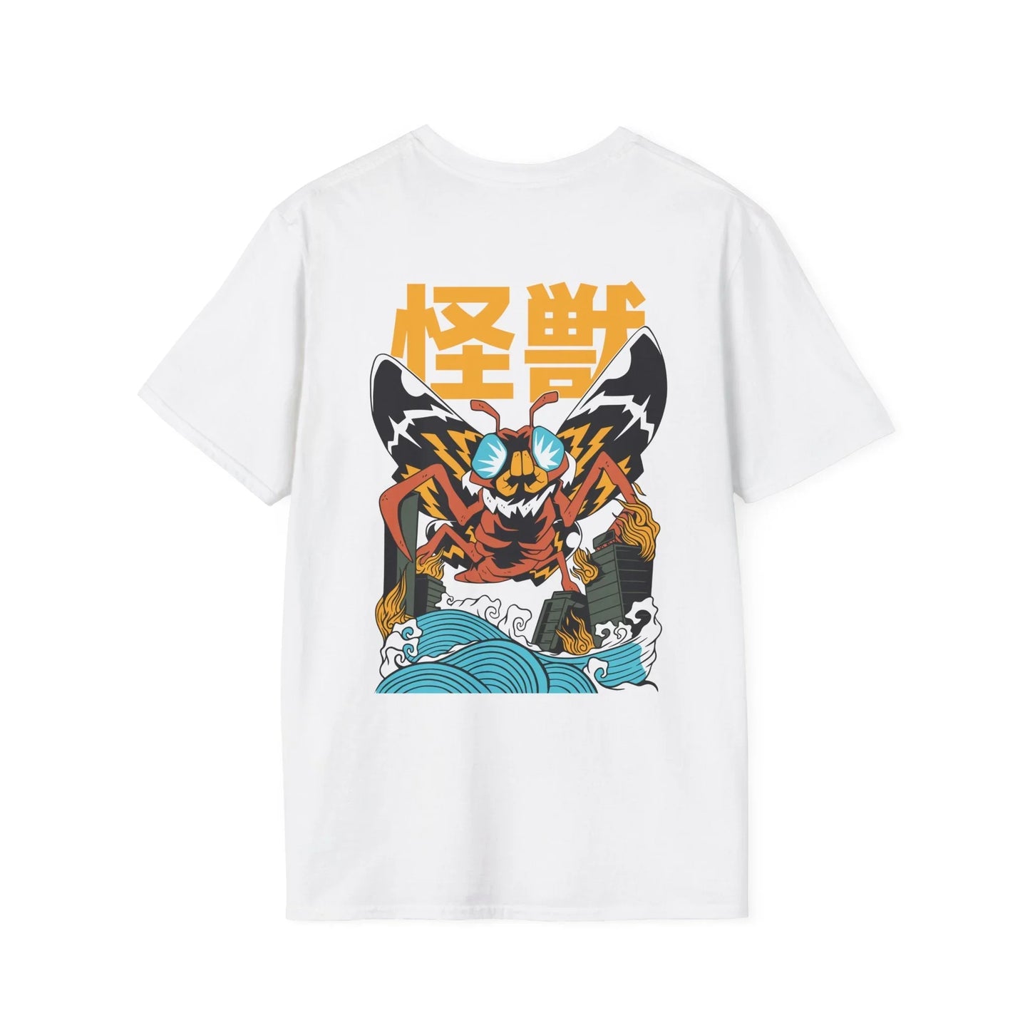 Moth - Kaiju Monster - Unisex T-Shirt - Back Print - STREET STYLE
