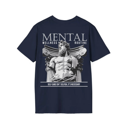 Mental Wellness Routine - Streetwear - Gods Way - Unisex T-Shirt - Back Print - STREET STYLE