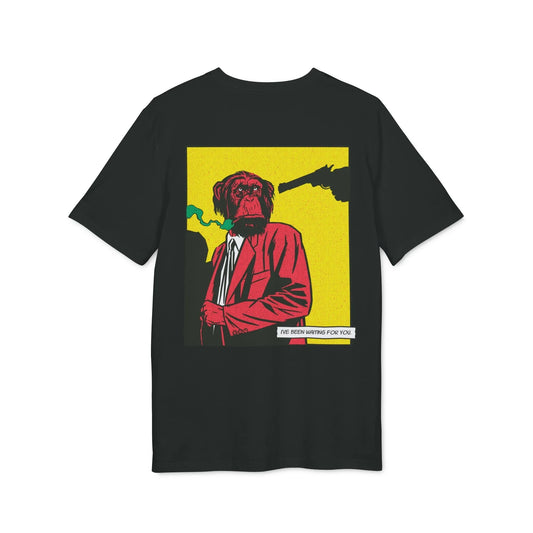 Monkey Gun - Comic Mafia - Premium Bio Unisex T-Shirt - Back Print - STREET STYLE