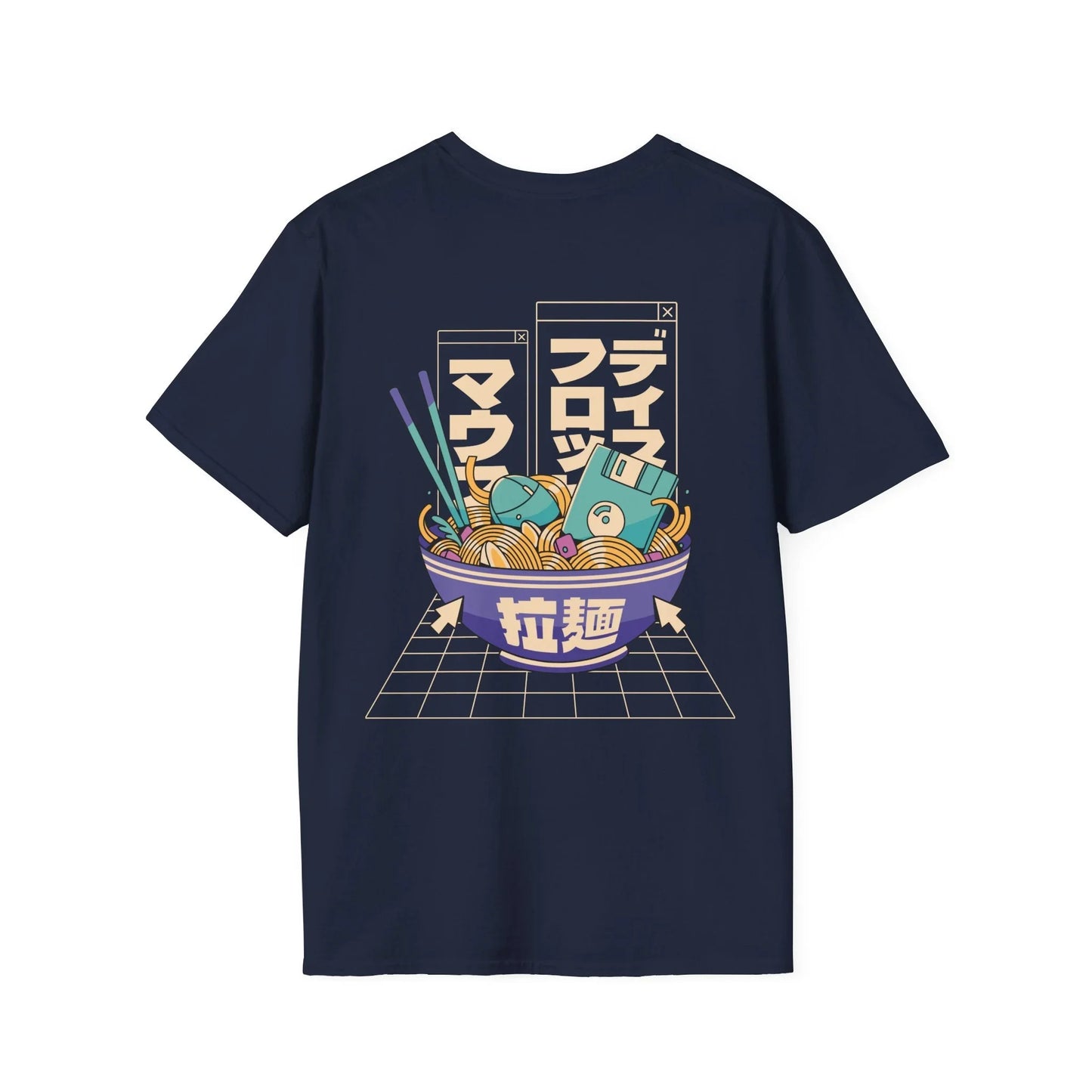 Tech Ramen - Anime World - Unisex T-Shirt - Back Print - STREET STYLE