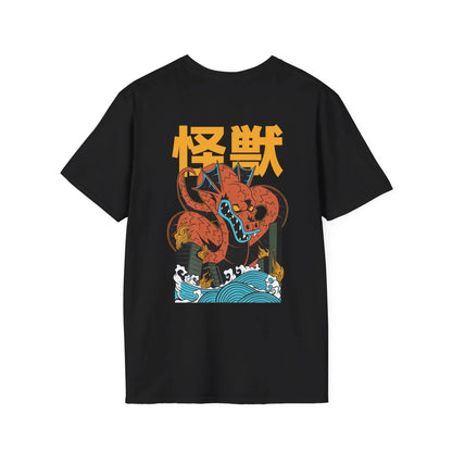 Dragon - Kaiju Monster - Unisex T-Shirt - Back Print - STREET STYLE