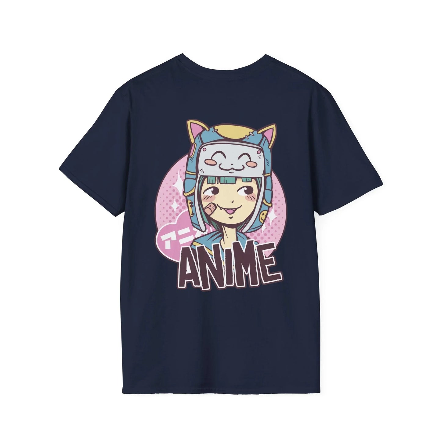Anime Cat Girl - Anime World - Unisex T-Shirt - Back Print - STREET STYLE