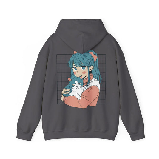 Anime Girl Cat - Anime World - Unisex Hoodie - STREET STYLE