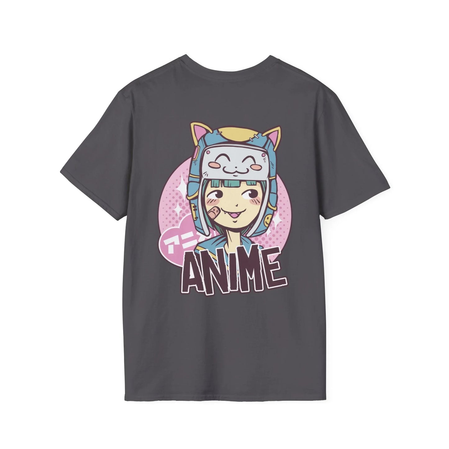 Anime Cat Girl - Anime World - Unisex T-Shirt - Back Print - STREET STYLE