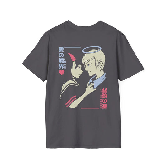 Devil and Angel - Anime World - Unisex T-Shirt - Back Print - STREET STYLE