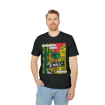 Wall Street - Comic Mafia - Premium Bio Unisex T-Shirt - Front Print - STREET STYLE