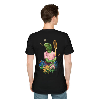 Lizard - Animal Human - Unisex T-Shirt - Back Print - STREET STYLE