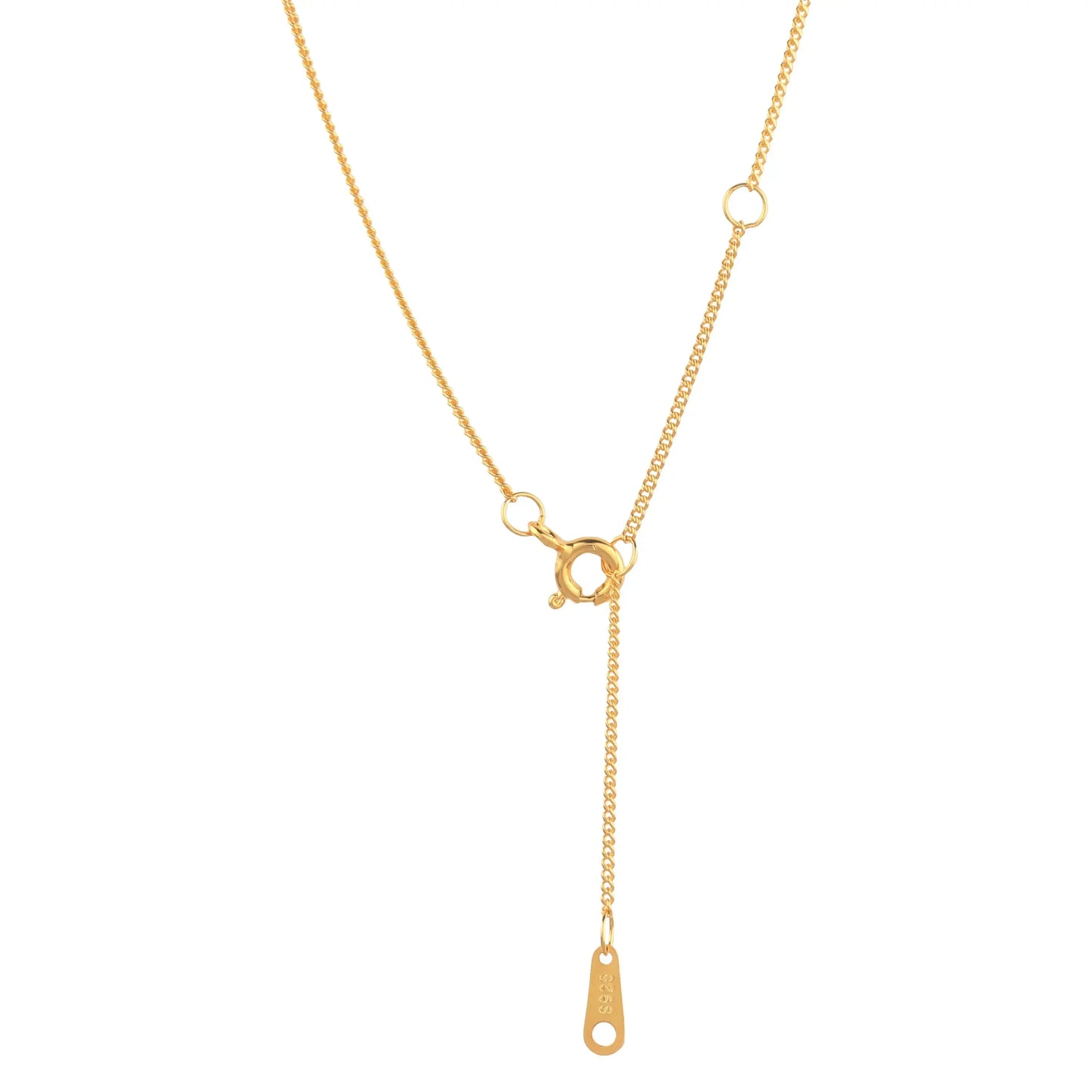 14K Gold Plated Two Circle Interlocking Pendant Necklace - STREET STYLE