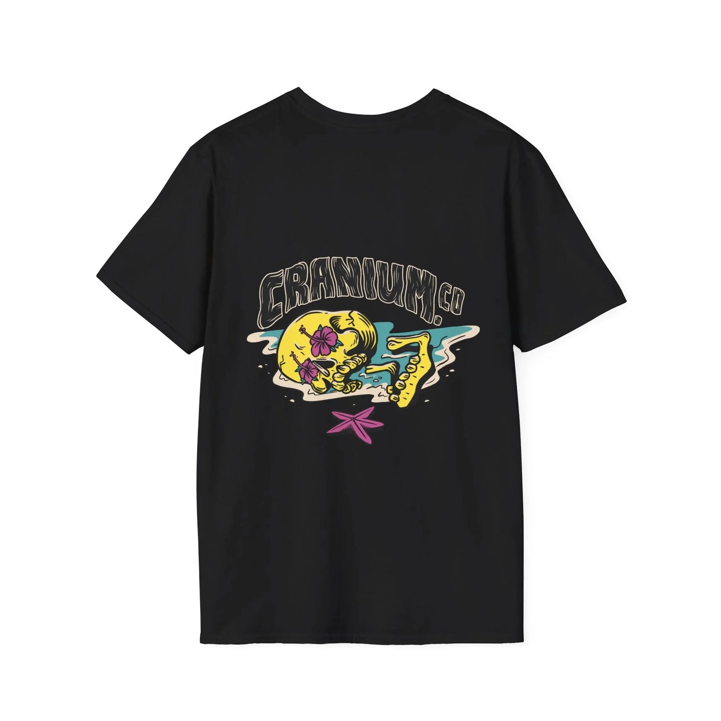 Cranium Co - Summer Skulls - Unisex T-Shirt - Back Print - STREET STYLE