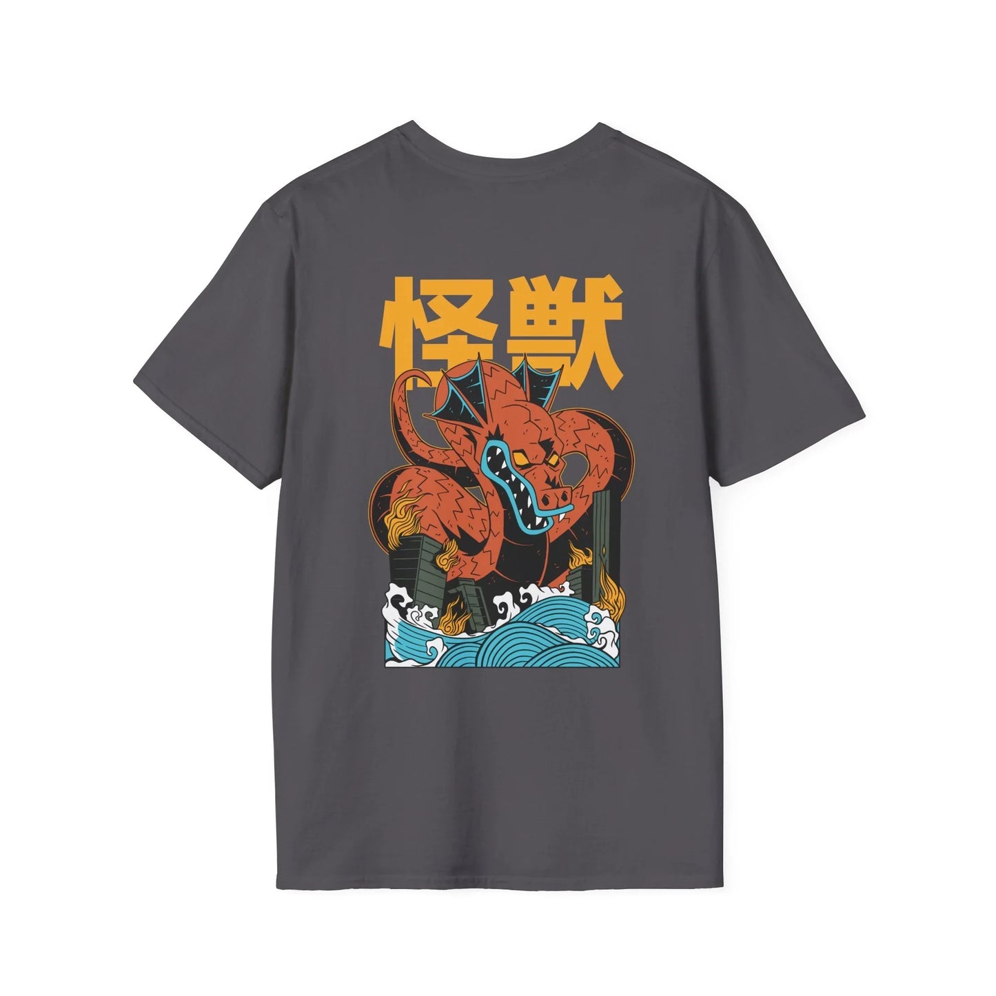 Dragon - Kaiju Monster - Unisex T-Shirt - Back Print - STREET STYLE