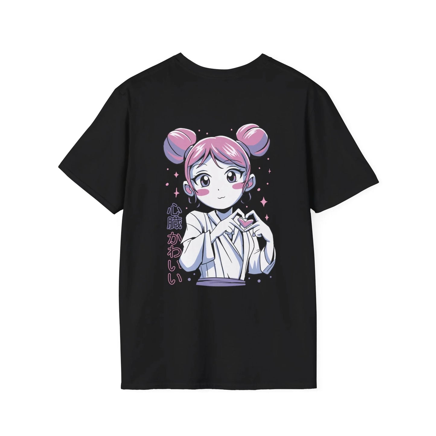 Anime Girl Heart - Anime World - Unisex T-Shirt - Back Print - STREET STYLE