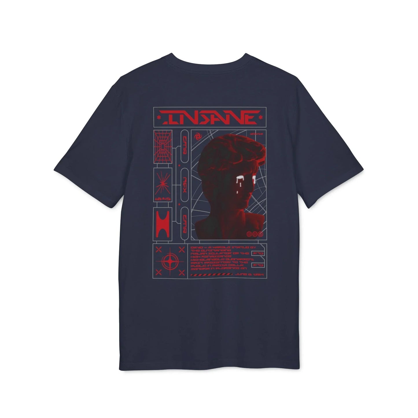 Insane David - Gods Way - Premium Bio Unisex T-Shirt - Back Print - STREET STYLE