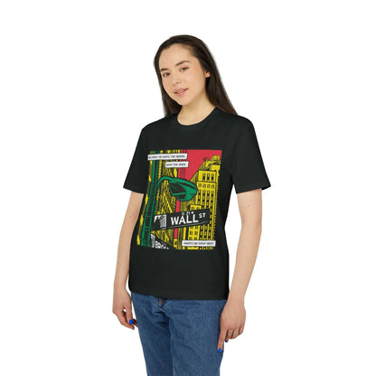 Wall Street - Comic Mafia - Premium Bio Unisex T-Shirt - Front Print - STREET STYLE