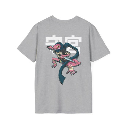 Gecko - Warrior Animals - Unisex T-Shirt - Back Print - STREET STYLE