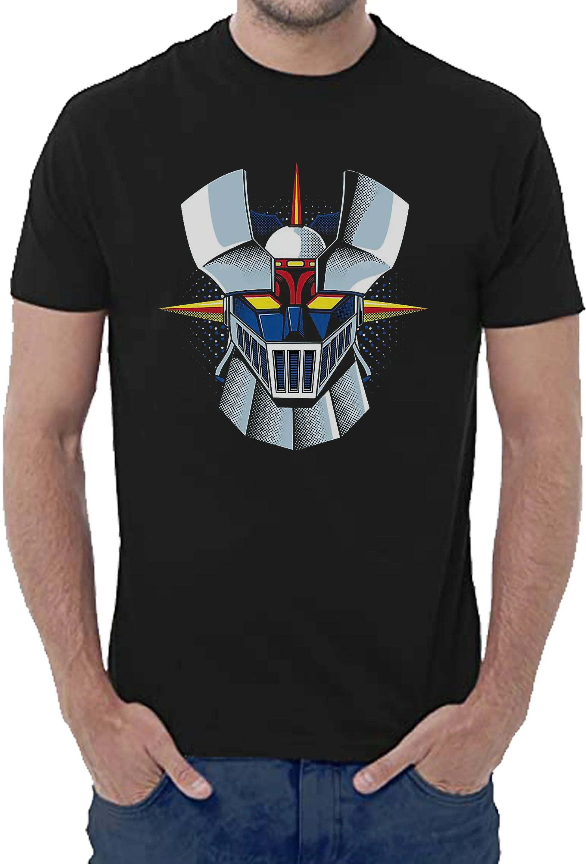 Mazinga Z Robot 1501 T-shirt Urban Men Uomo 100% Cotone Pettinato JK - STREET STYLE