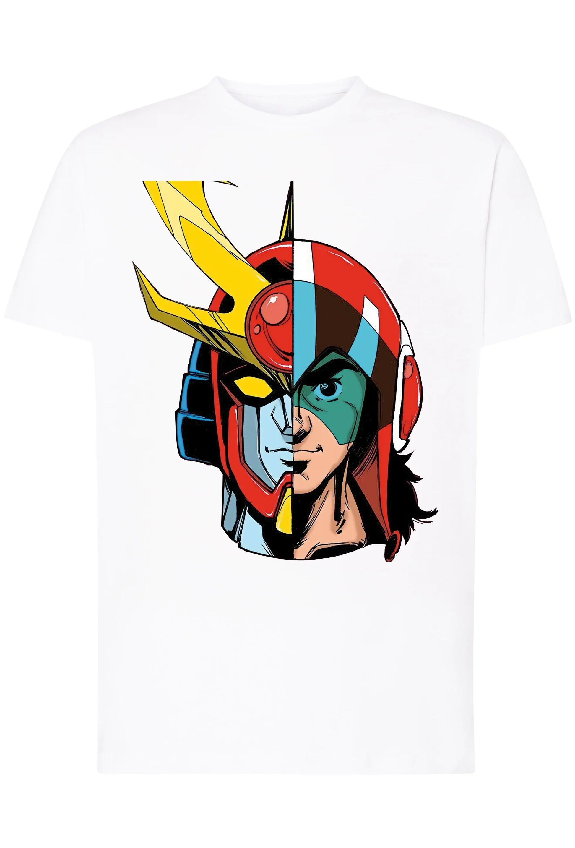 Daitarn 3 viso Ufo Robot 1502 T-shirt Urban Men Uomo 100% Cotone Pettinato JK - STREET STYLE