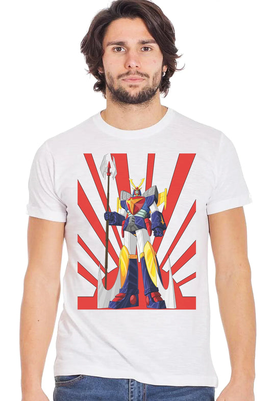 Daitarn 3 viso Ufo Robot 1502-2 T-shirt Urban Men Uomo 100% Cotone Pettinato JK - STREET STYLE