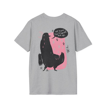 The Stars don´t shine for me - Moody Birds - Unisex T-Shirt - Back Print - STREET STYLE