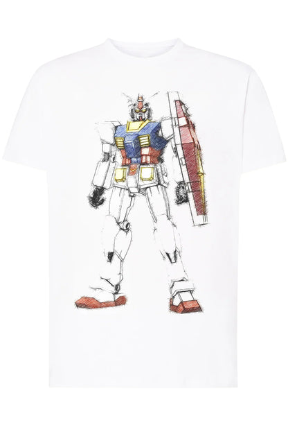Gundam Stilizzato Finale Ufo Robot 1550 T-shirt Urban Men Uomo 100% Cotone Pettinato JK - STREET STYLE