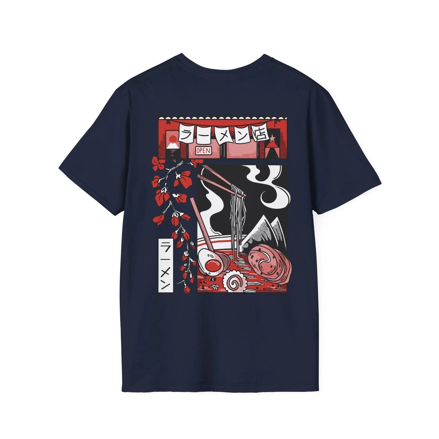 Ramen - Slice of Life - Unisex T-Shirt - Back Print - STREET STYLE