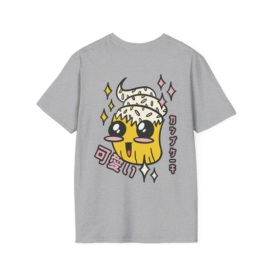 Kawaii Cupcake - Anime World - Unisex T-Shirt - Back Print - STREET STYLE