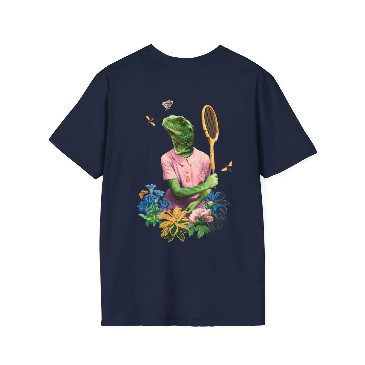 Lizard - Animal Human - Unisex T-Shirt - Back Print - STREET STYLE