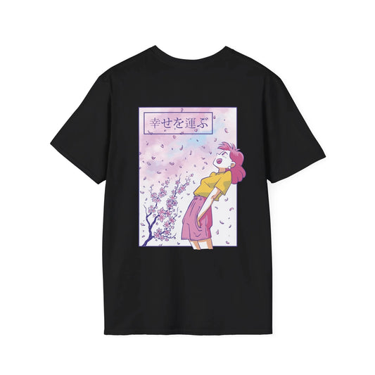 Anime Girl Sakura - Anime World - Unisex T-Shirt - Back Print - STREET STYLE