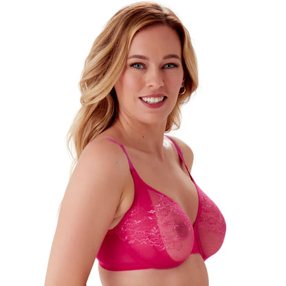 Gossard Glossies Lace Hot Pink Sheer Mesh Molded Bra - STREET STYLE