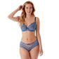 Gossard Superboost Lace Sheer Short Panty Moonlight Blue - STREET STYLE