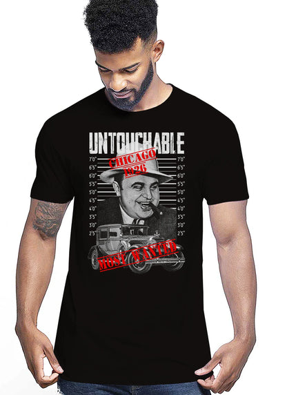 Untouchable Chicago 1926 Wanted Auto Moto e Bici 161-2019-42 T-shirt Urban Men Uomo 100% Cotone Pettinato JK - STREET STYLE