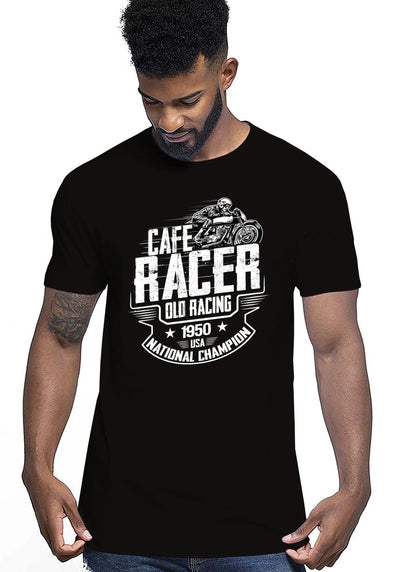 Cafe Racer Old Racing Auto Moto e Bici 161-2019-9-2 T-shirt Urban Men Uomo 100% Cotone Pettinato JK - STREET STYLE