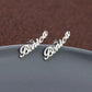 DIY custom English letter name earrings personalized custom earrings holiday gift - STREET STYLE
