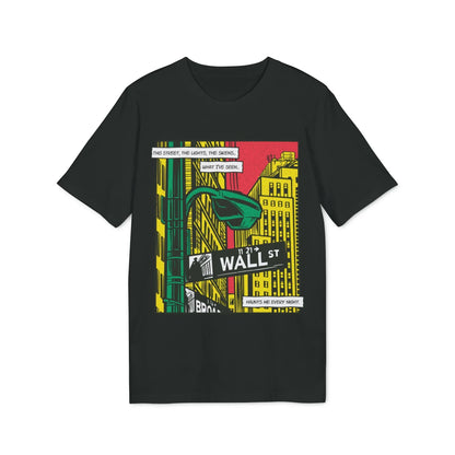 Wall Street - Comic Mafia - Premium Bio Unisex T-Shirt - Front Print - STREET STYLE