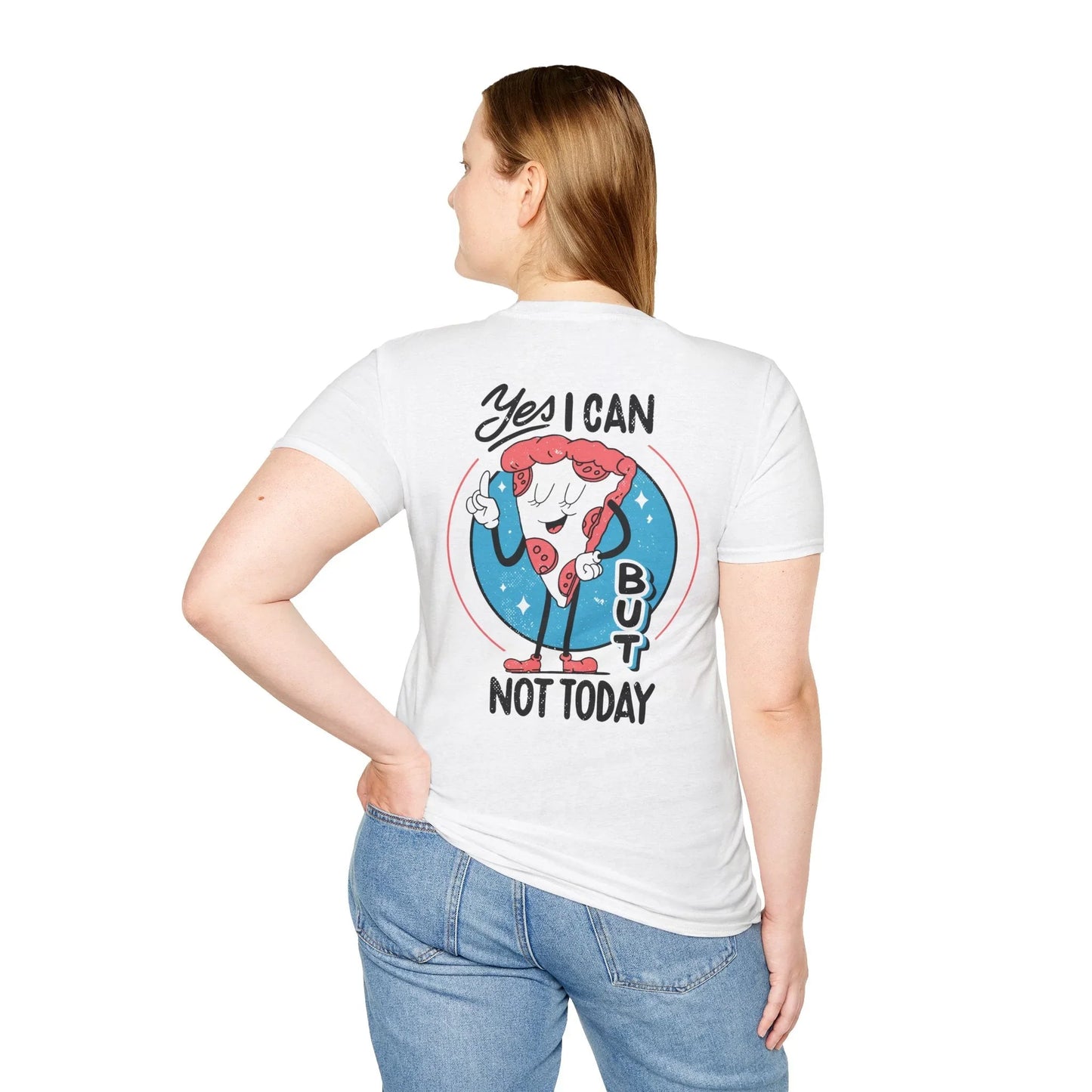Yes I can but not Today - Antisocial Retro - Unisex T-Shirt - Back Print - STREET STYLE