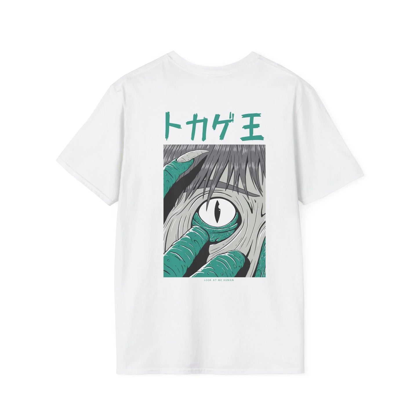 Look at me Human - Japanese Horror - Unisex T-Shirt - Back Print - STREET STYLE