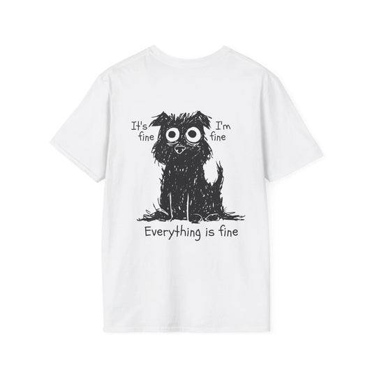 It´s fine Everything is fine - Anime World - Unisex T-Shirt - Back Print - STREET STYLE