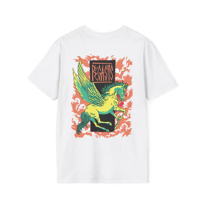 Pegasus - Greek Mythology - Unisex T-Shirt - Back Print - STREET STYLE
