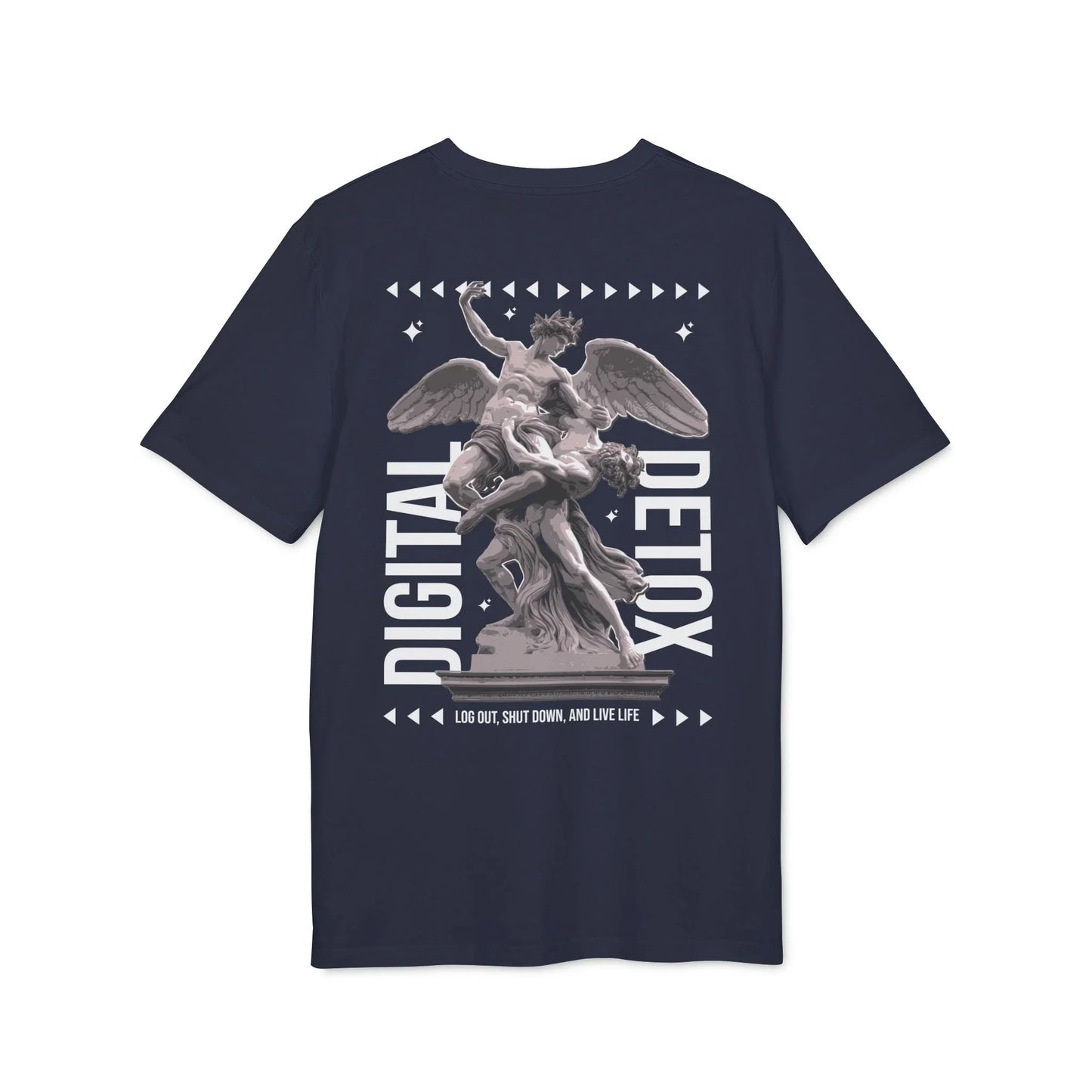 Digital Detox - Gods Way - Premium Bio Unisex T-Shirt - Back Print - STREET STYLE