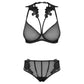 Sexy Sheer Demi Bra & Mesh Bikini Panty Set Majesty - STREET STYLE