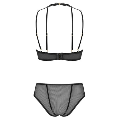 Sexy Sheer Demi Bra & Mesh Bikini Panty Set Majesty - STREET STYLE