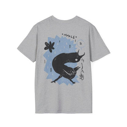 Inhale - Moody Birds - Unisex T-Shirt - Back Print - STREET STYLE