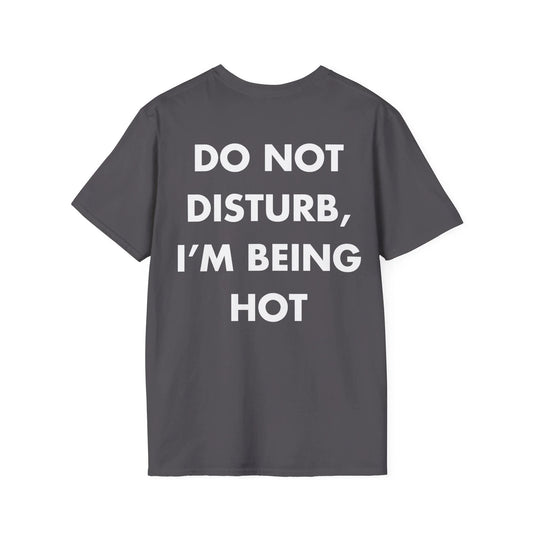 DO NOT DISTURB, I’M BEING HOT - Everything I Love - Unisex T-Shirt - Back Print - STREET STYLE