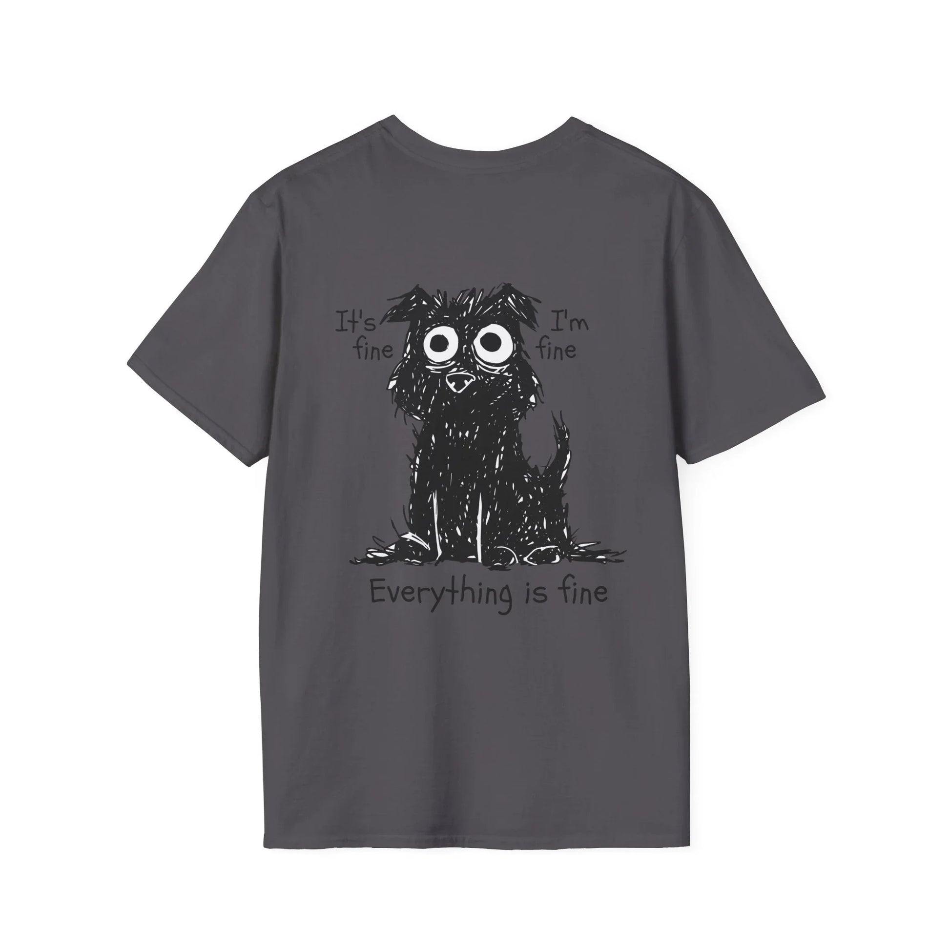 It´s fine Everything is fine - Anime World - Unisex T-Shirt - Back Print - STREET STYLE