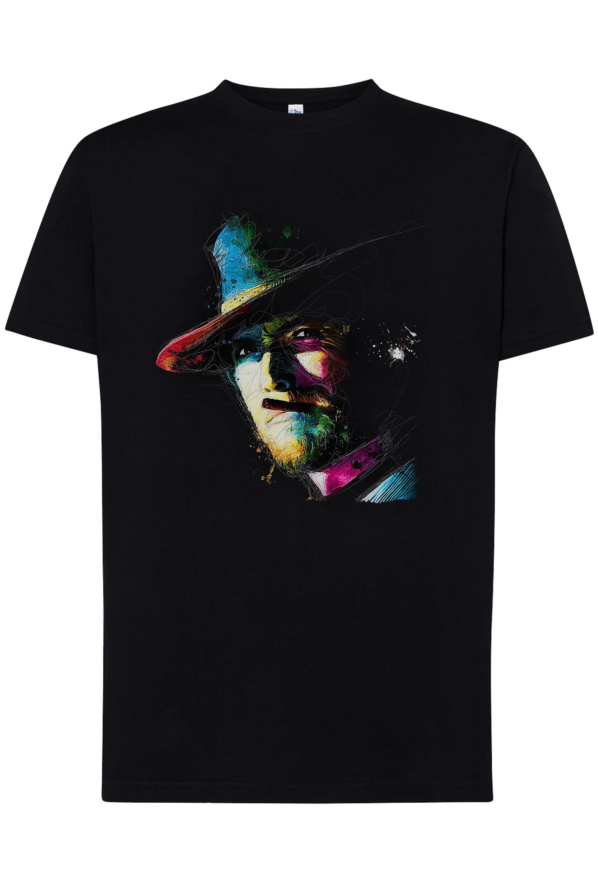 Clint Eastwood Color Cinema Film 18-20-22 T-shirt Urban Men Uomo 100% Cotone Pettinato JK - STREET STYLE