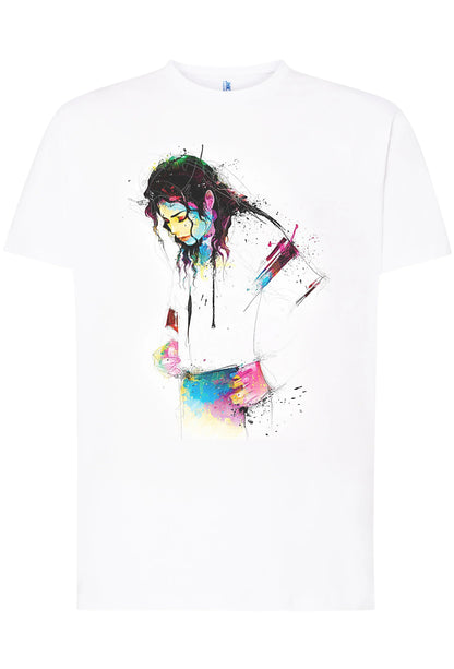 Michael Jackson Color Artistico Stilizzato 18-20-49 T-shirt Urban Men Uomo 100% Cotone Pettinato JK - STREET STYLE
