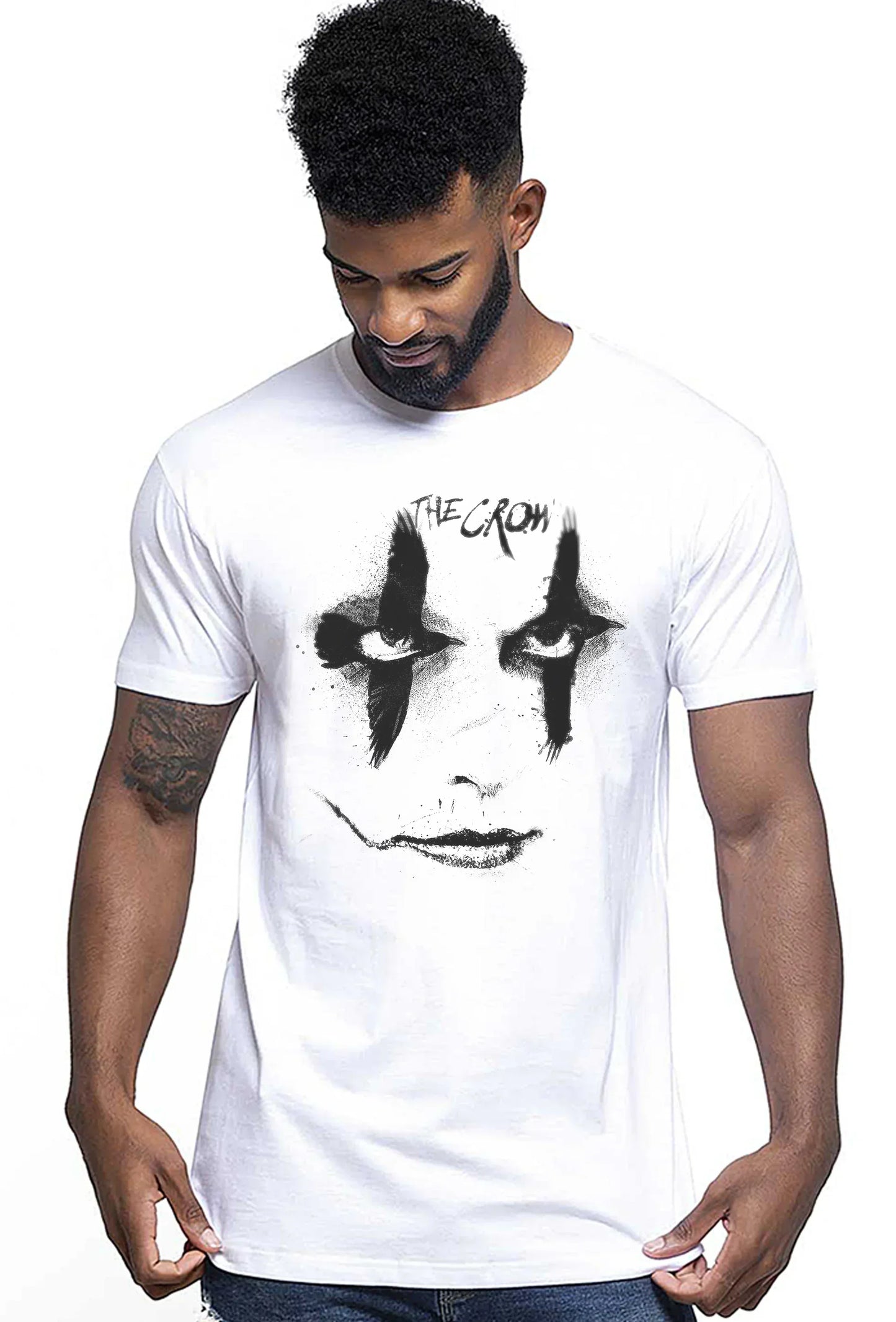 IL Corvo Scratck Cinema Film 18-200-1 T-shirt Urban Men Uomo 100% Cotone Pettinato JK - STREET STYLE